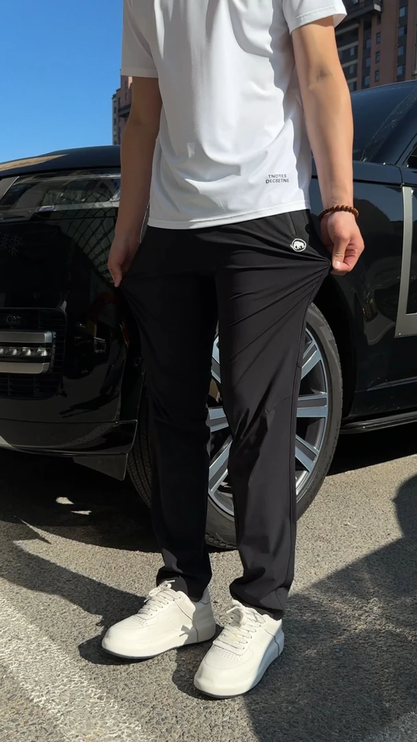 2025夏季高端男士拉链休闲裤宽松版型 高品质户外运动速干裤