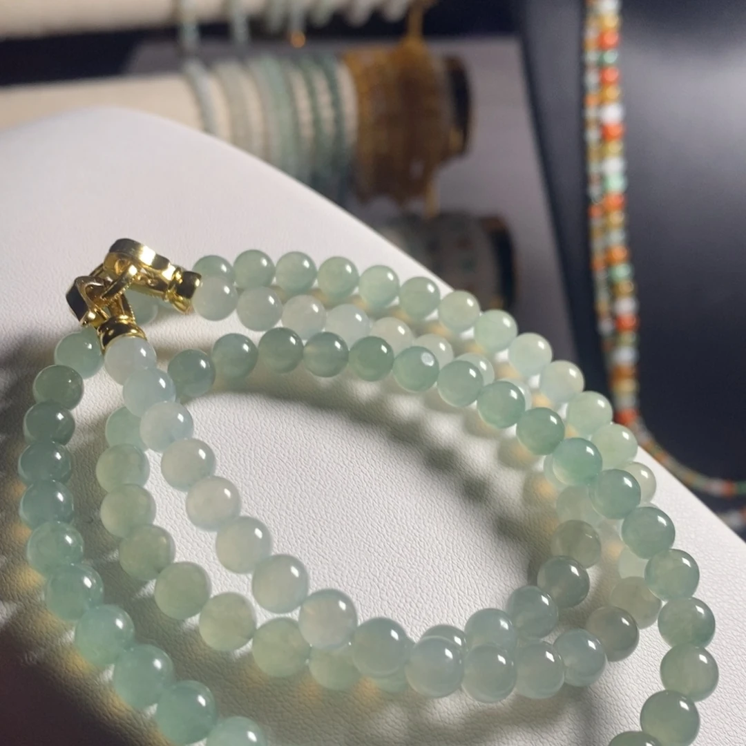 定制翡翠未镶嵌52 缅甸翡翠A货卡6.5