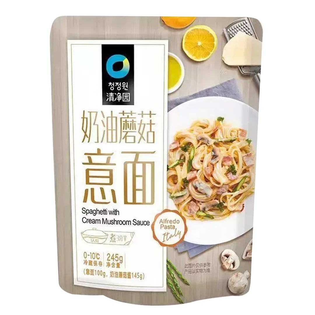 （7.25到期）五包奶油蘑菇意面245g方便速食办公