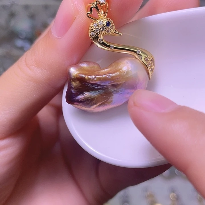 颈饰合金淡水珍珠17