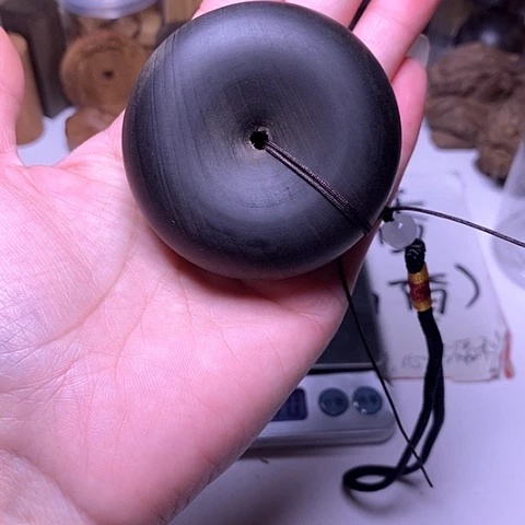 檀香木把件檀香阴沉大面包圈