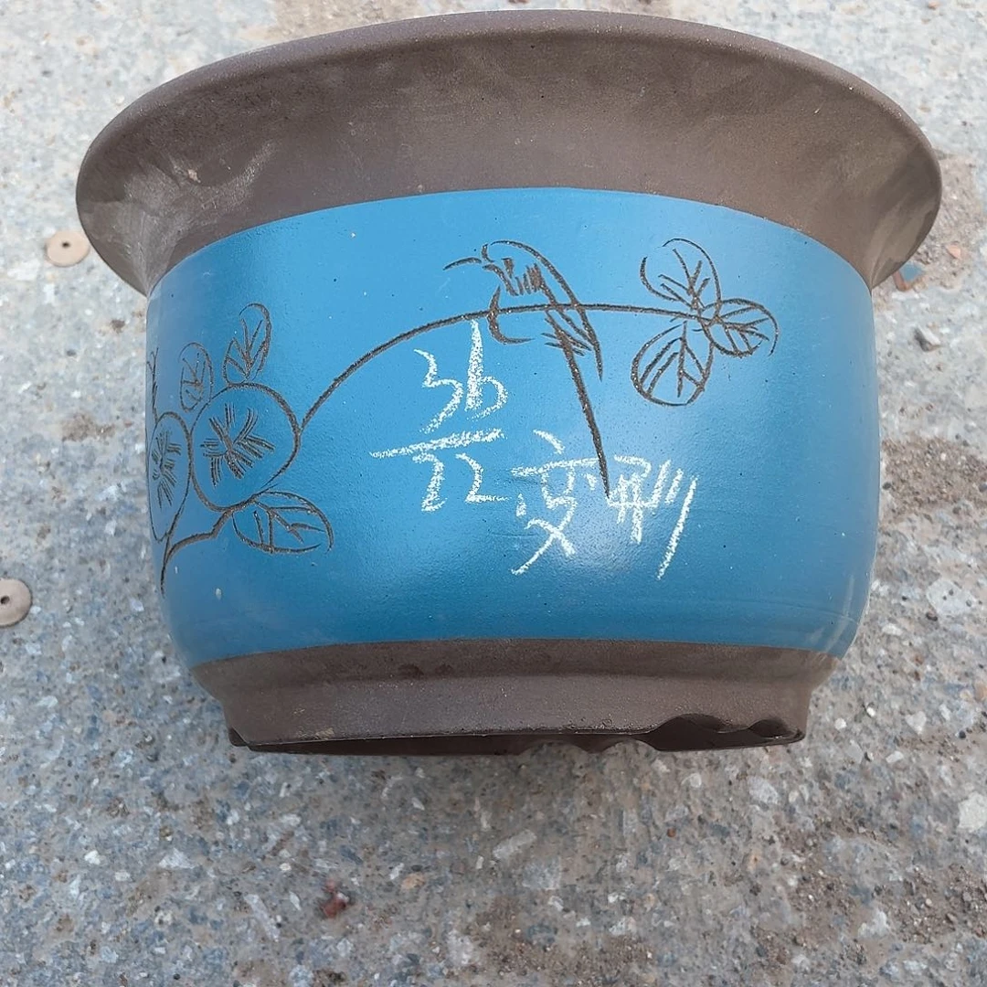 紫砂宜兴紫砂花盆，现货发