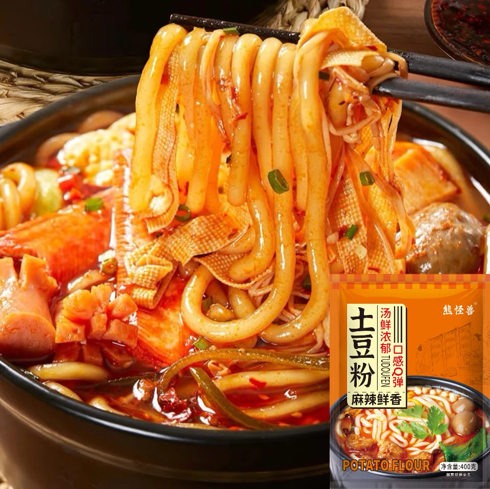 【10袋！】熊怪兽土豆粉400g*10袋麻辣鲜香Q