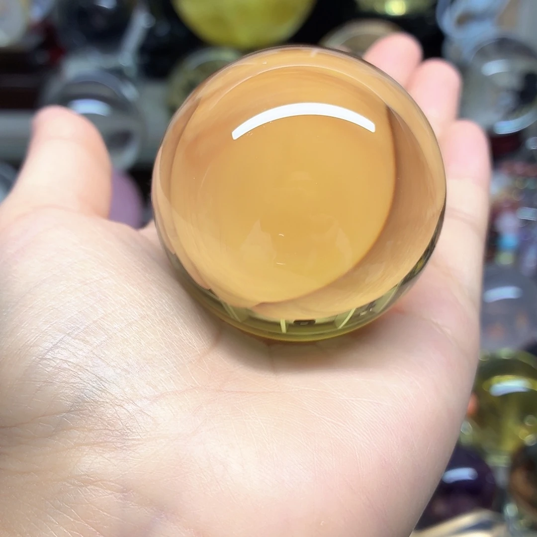 水晶珠宝半成品未镶嵌净体53爆力黄