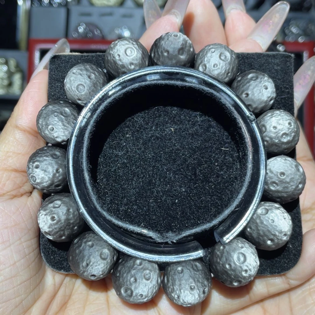 【闪购商品】未镶嵌黑曜岩手串功****夫