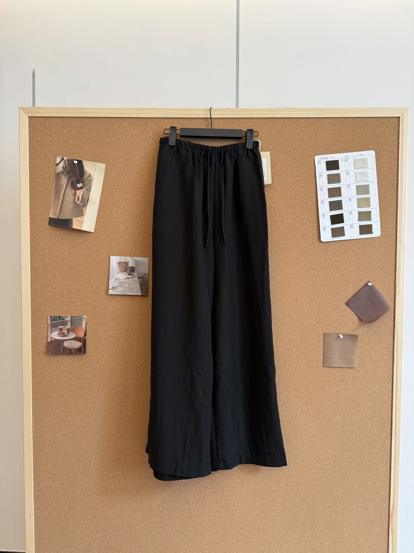 孔一粒N6520休闲阔腿裤