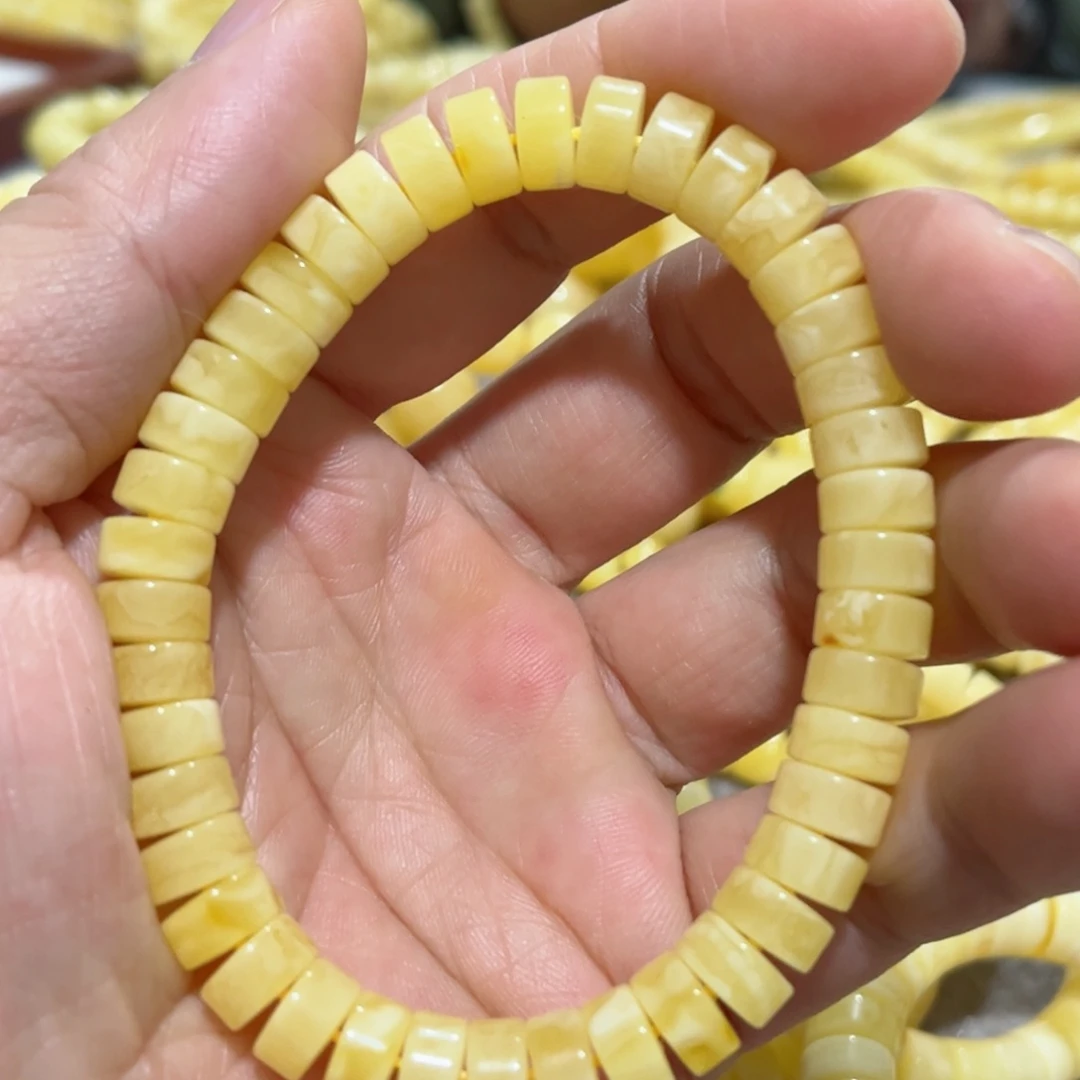 蜜蜡手串未镶嵌琥珀蜜蜡手串9mm