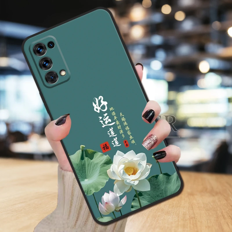 适用opporeno5k手机壳PEGM10新年reno5k全包款简约软硅胶女防摔男