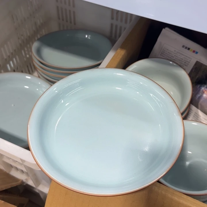 微瑕天青20尺寸餐盘