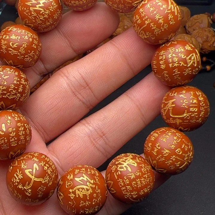 橄榄核手串/手链老*橄榄核雕刻的作品