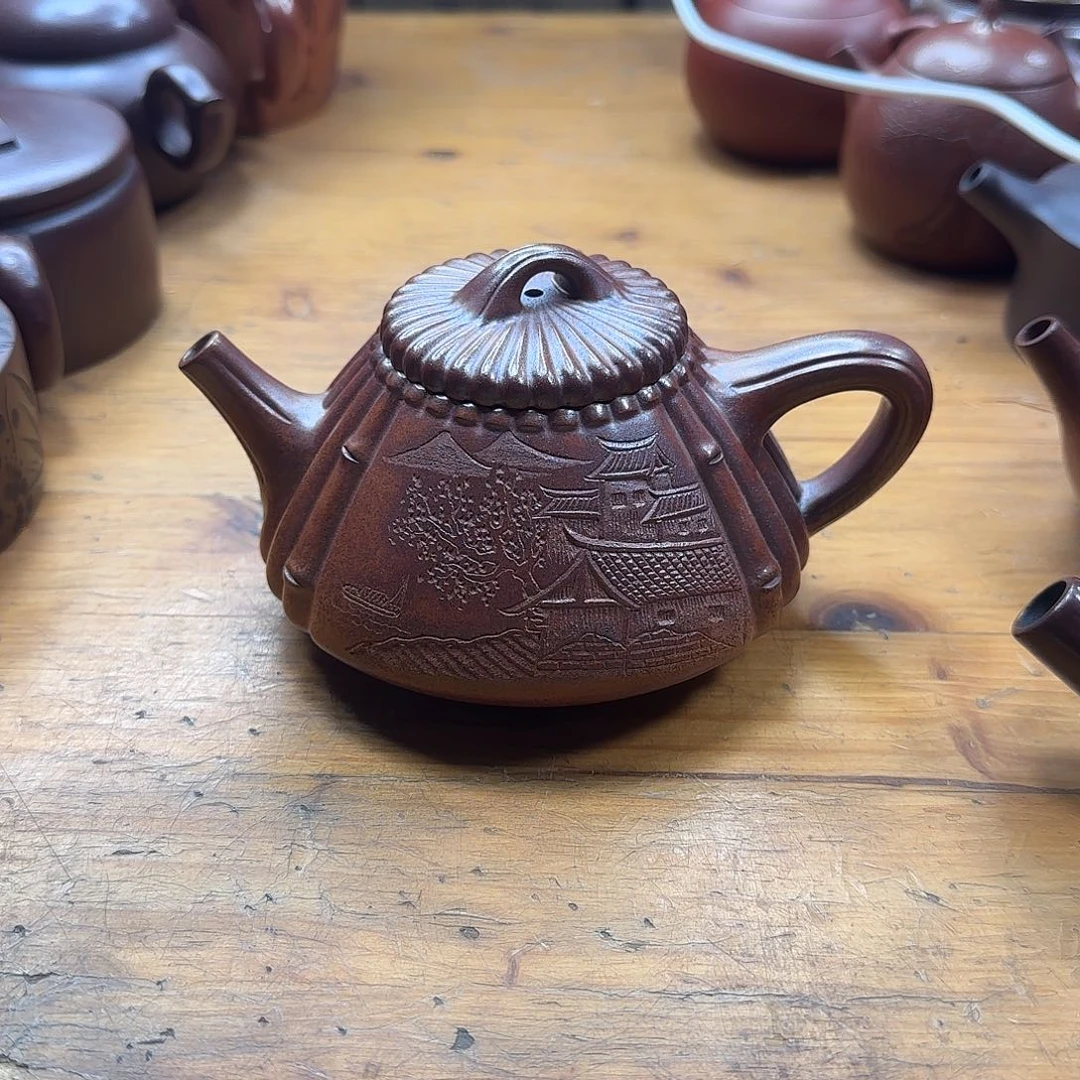 茶壶紫砂民间手艺人全手工制作