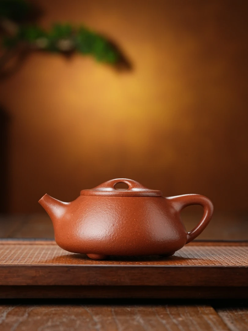 230cc红降坡景州瓢小容量摹古泥壶大红宜兴宜兴紫砂壶茶具上班族