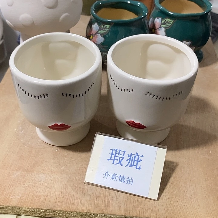 紫砂花盆多肉植物盆瑕疵有孔