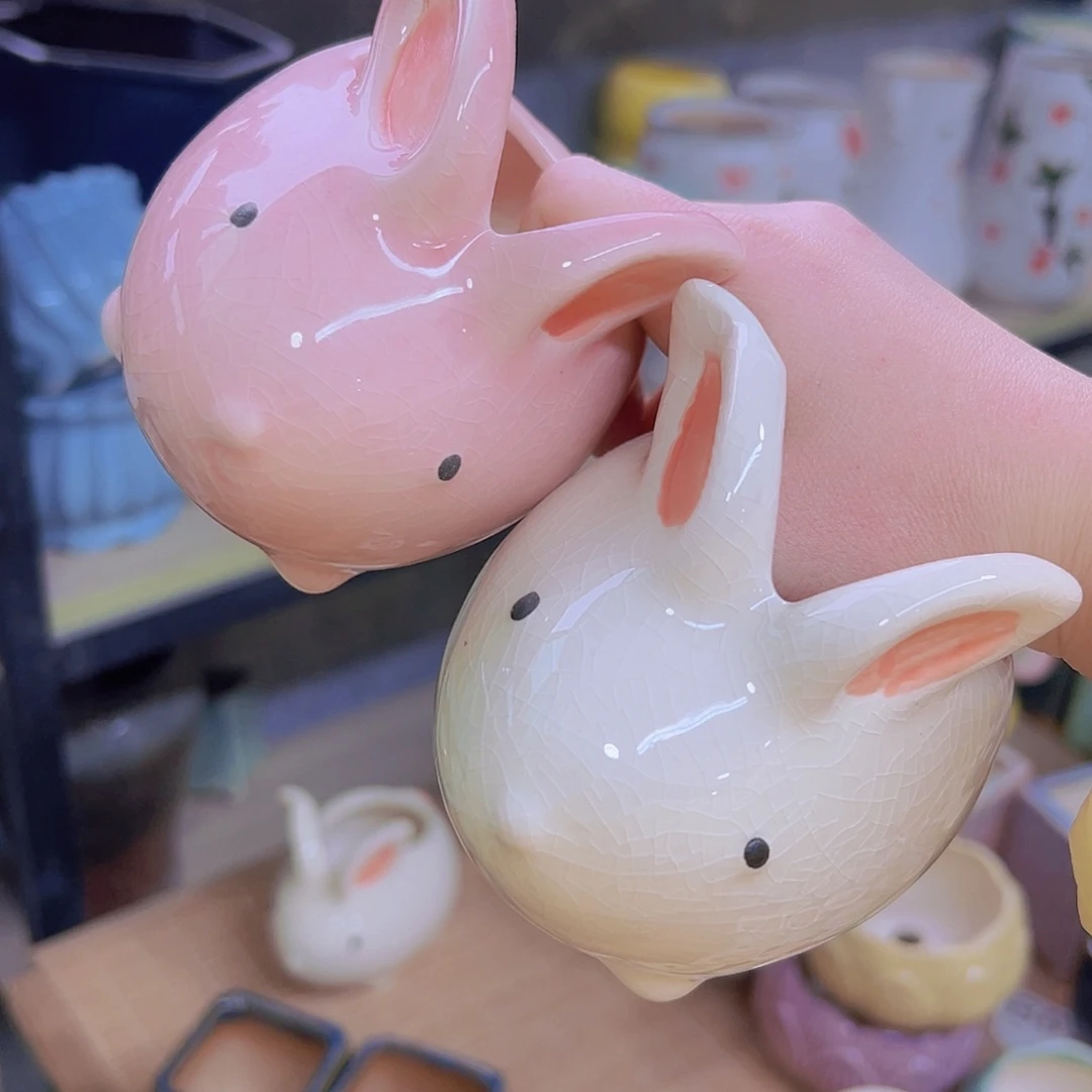 红陶陶瓷花盆当场满12包邮