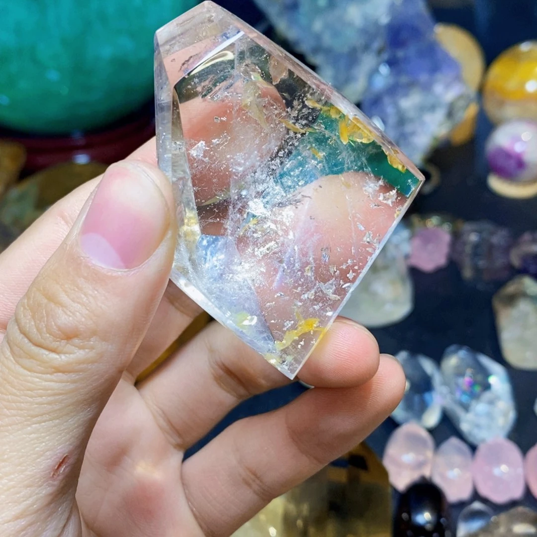 水晶天然骸骨水晶随形未镶嵌@**熙