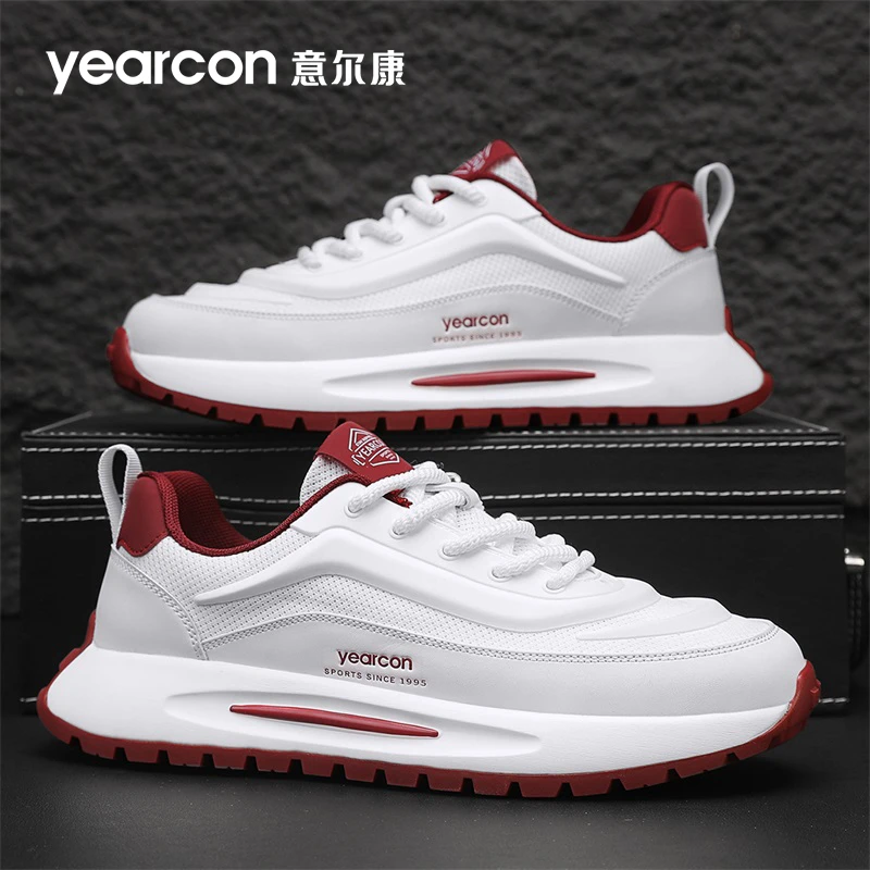 意尔康男鞋2025新款夏季透气薄款网面运动潮流男士阿甘休闲老爹鞋