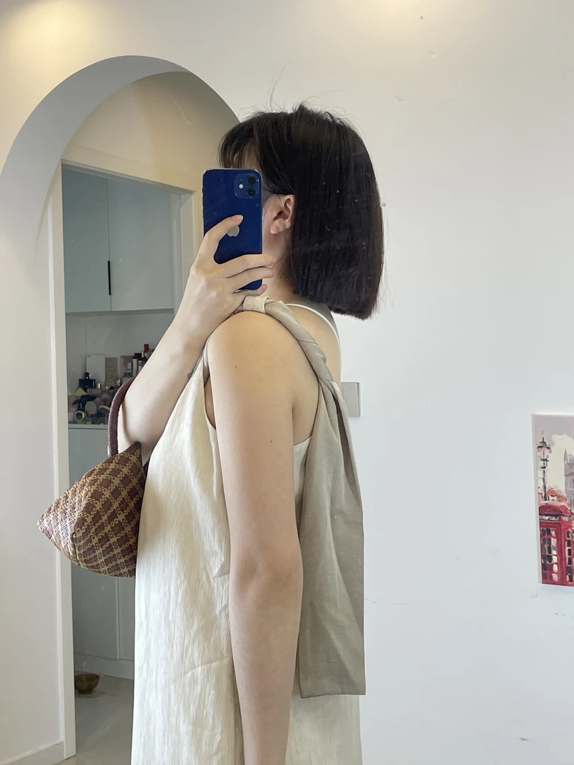纯色无袖背心裙夏季宽松显瘦休闲连衣裙女装