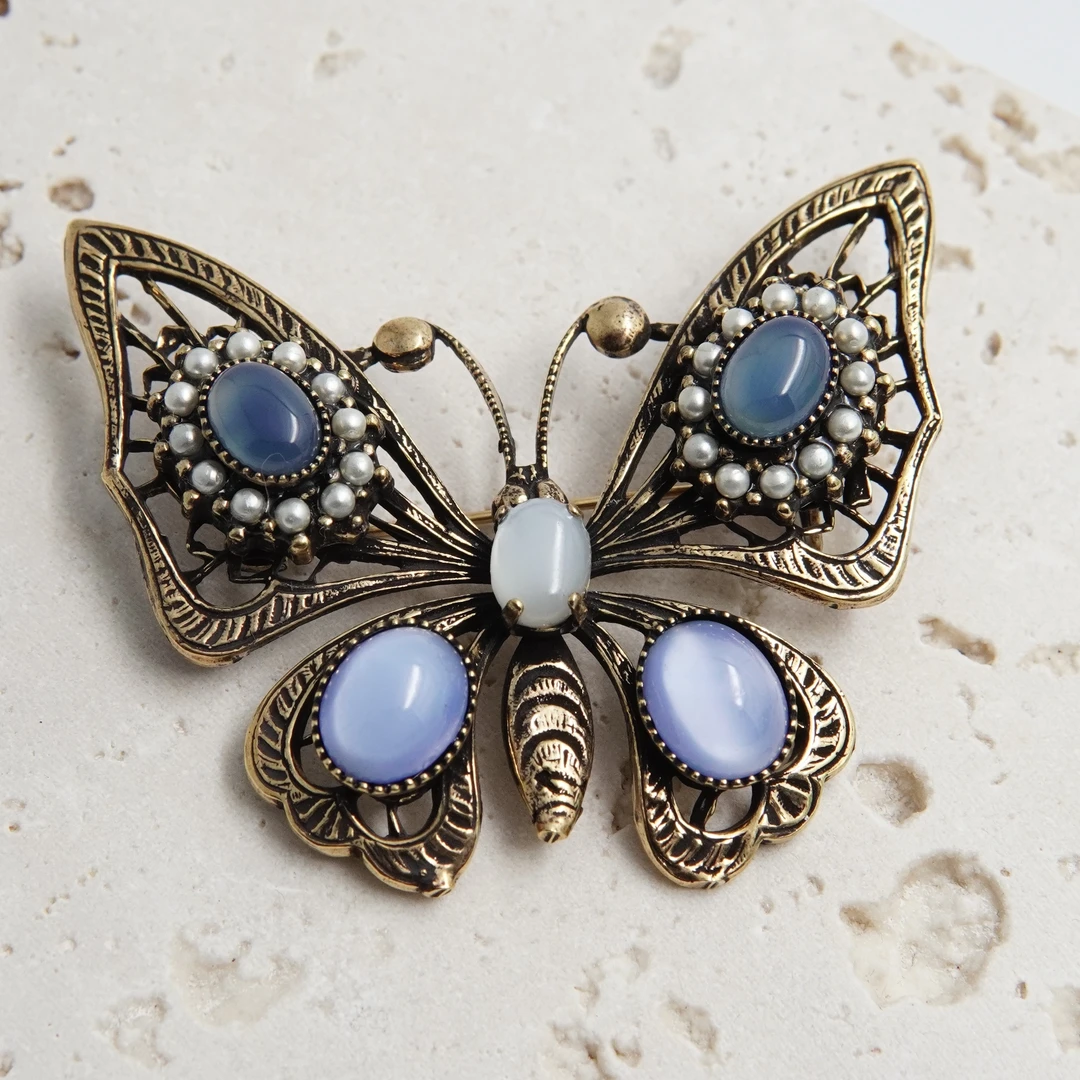 铜合金胸针 铜合金胸针佛罗伦萨anna奶奶纯手作胸针N107