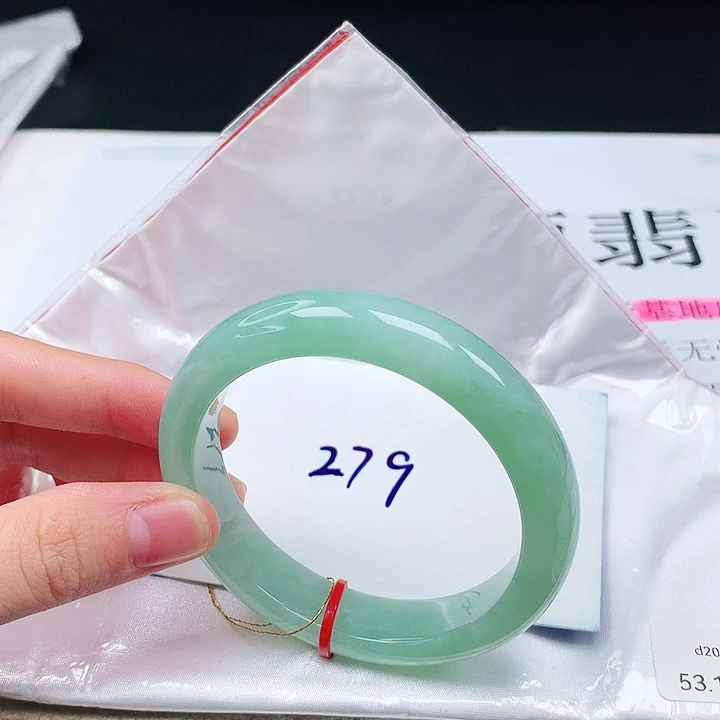翡翠手镯未镶嵌缅甸天然a货手镯53