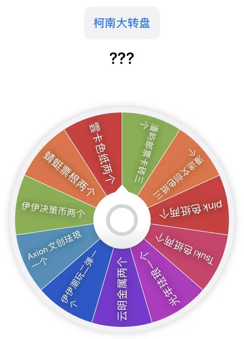 【转盘】转盘浮浮玩法《名侦探柯南》（默认代拆）
