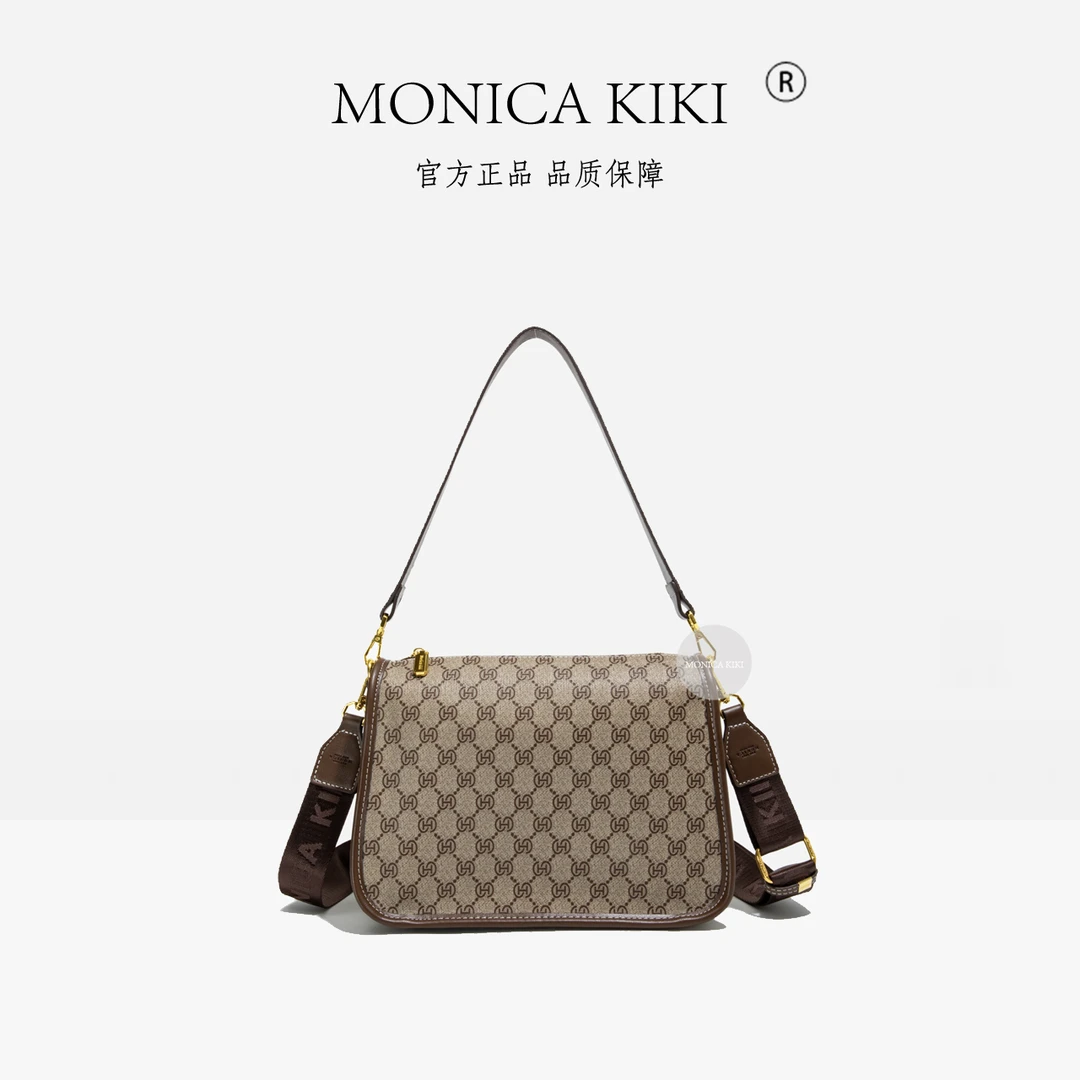 2025春夏新款时尚百搭印花单肩斜挎女士方糖包