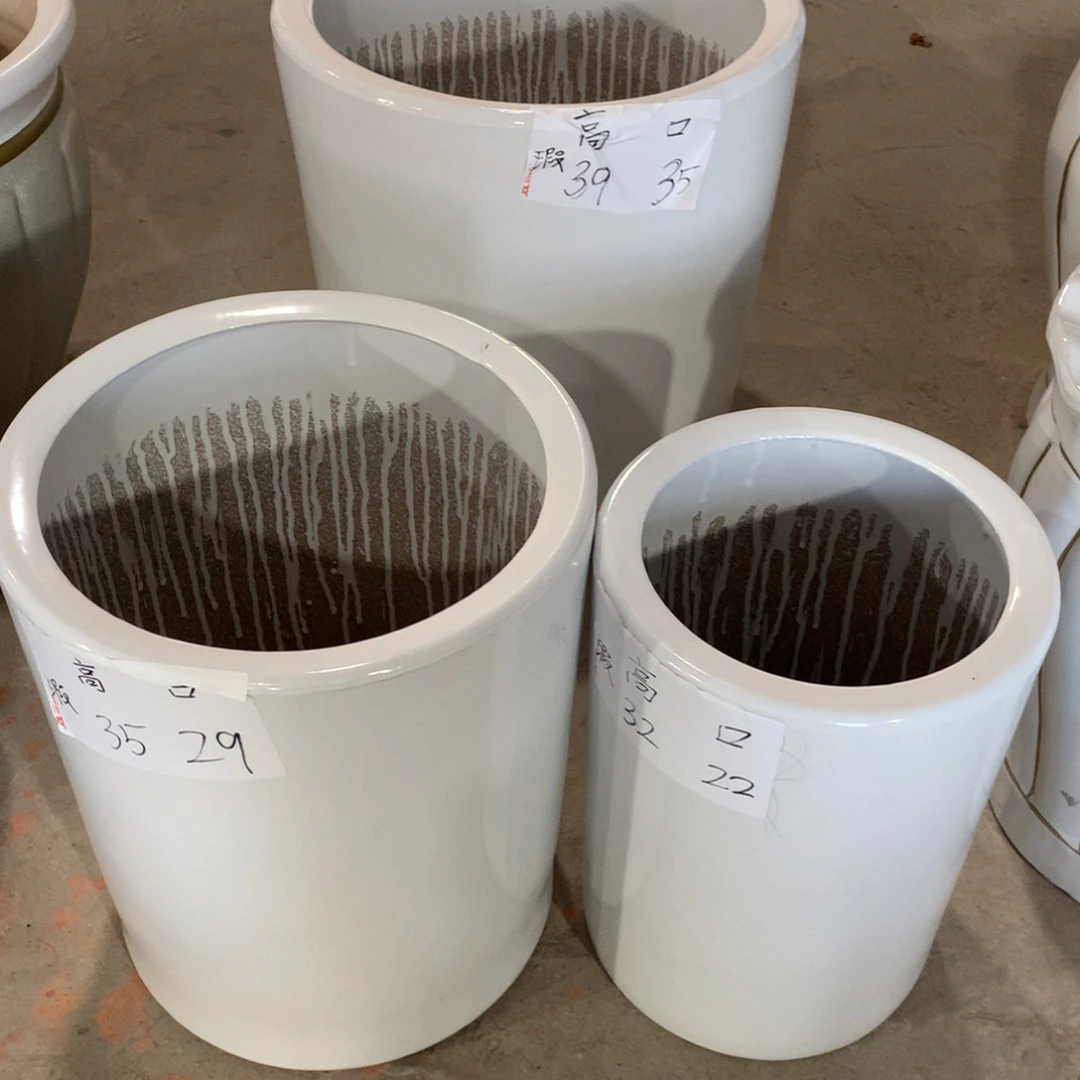 3个微瑕高温陶瓷花盆