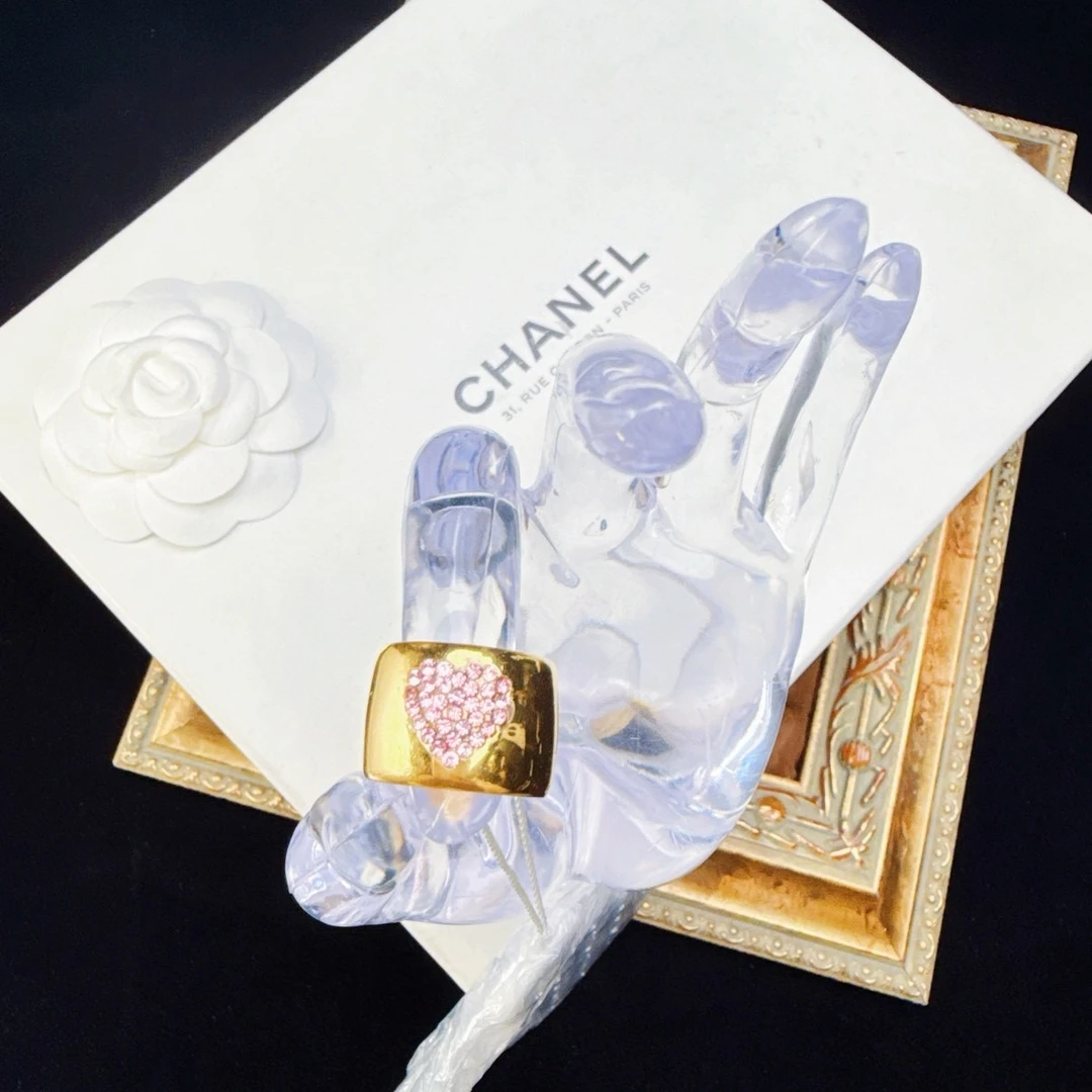 95新 Chanel/香奈儿 柚礼中古/香奈儿桃心戒指lz511749,lz511752