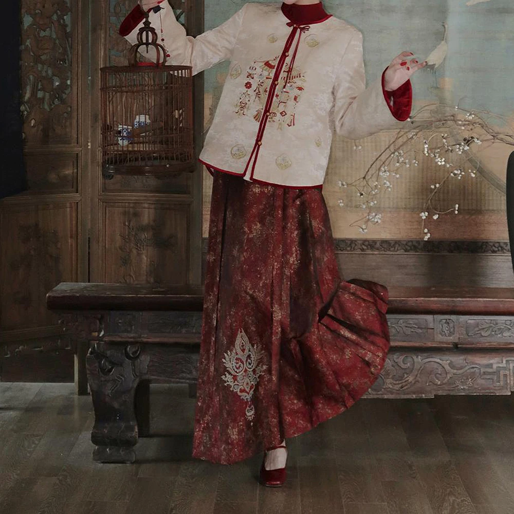 【宫铃愿】新中式重工羽绒服XH55063387