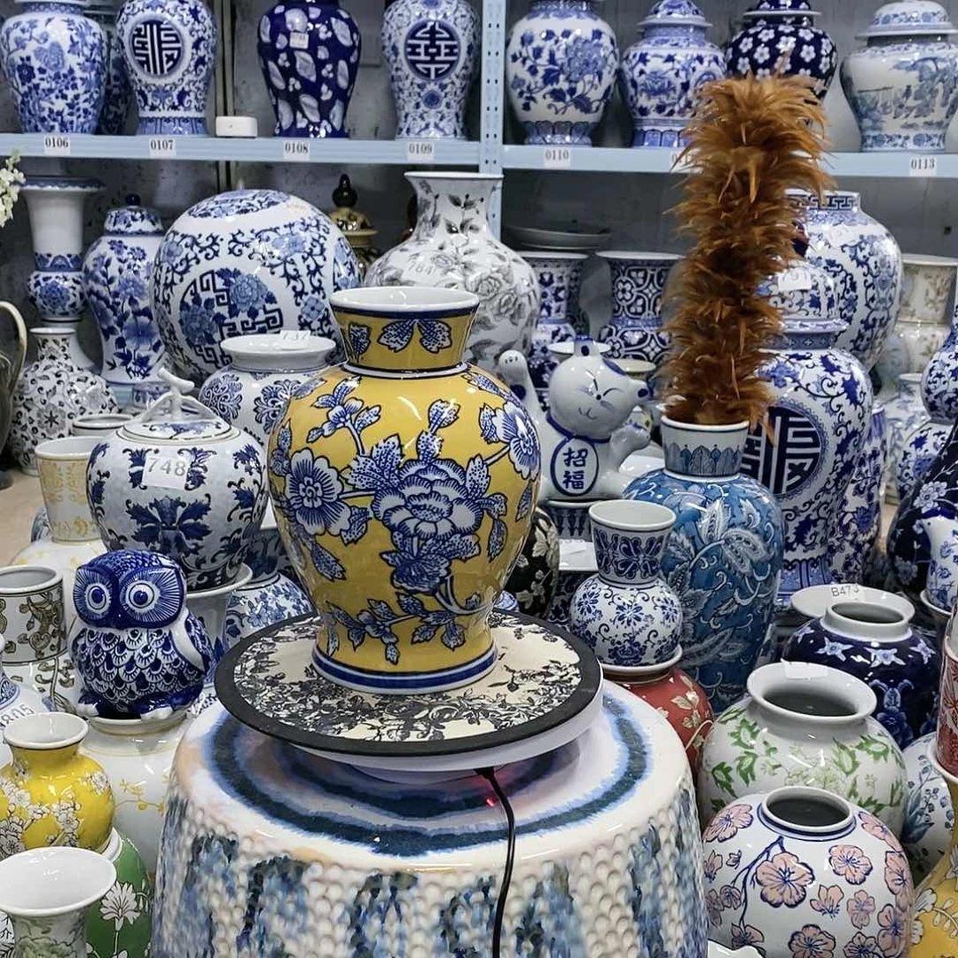 【闪购商品】摆件帝王黄瓷器摆件………………………………