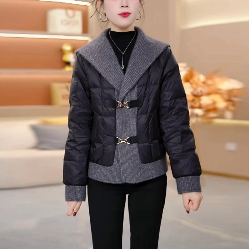 白鸭绒气质加厚保暖羽绒服女士冬季2025新款韩版时尚洋气显瘦外套