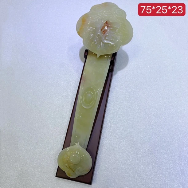 75公分如意纯天然富贵如意摆件家居装饰品摆件石雕开业送礼