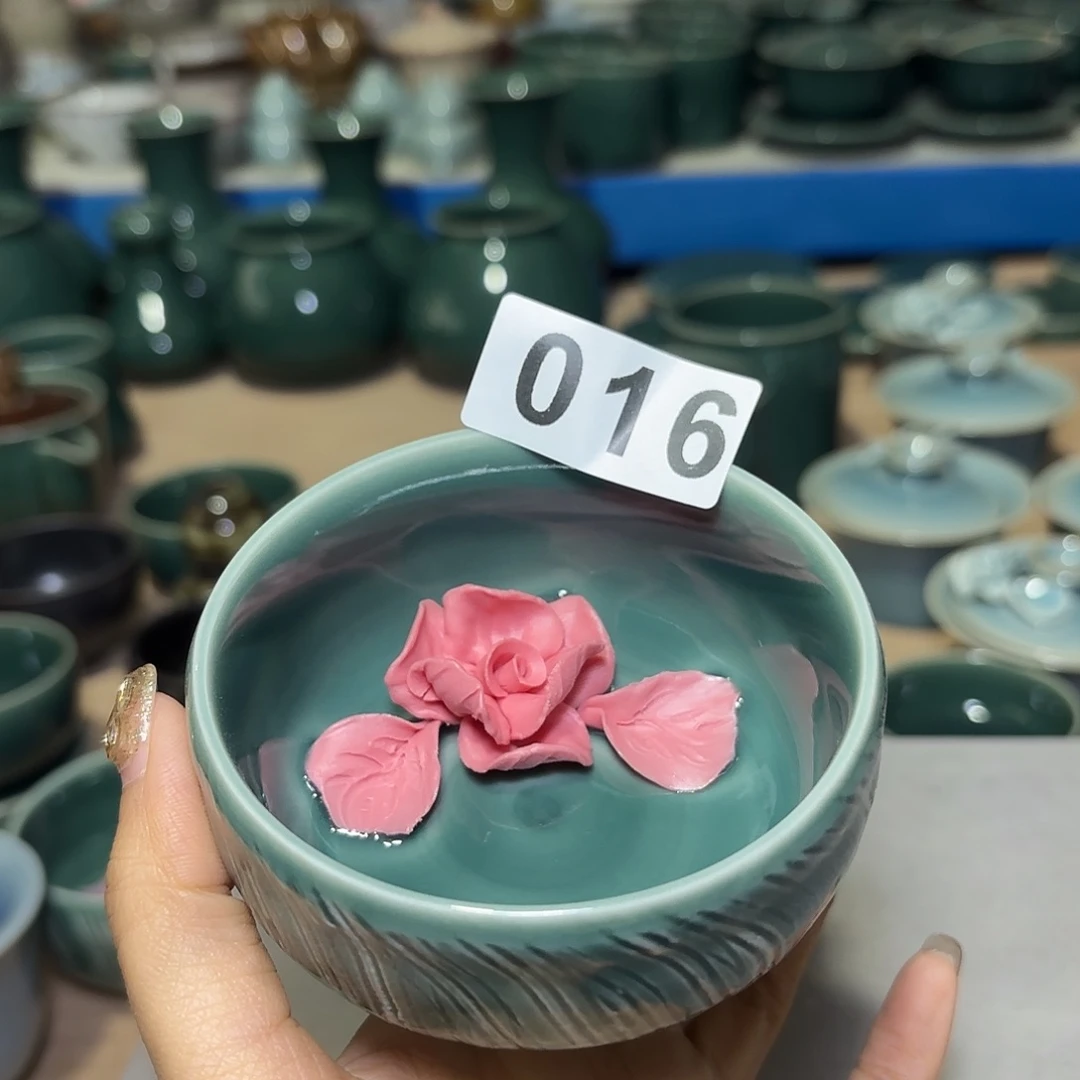 龙泉云间青瓷小米茶器