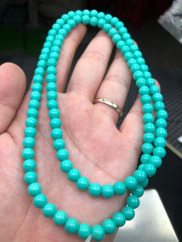 A207高瓷绿6mm佛珠手串