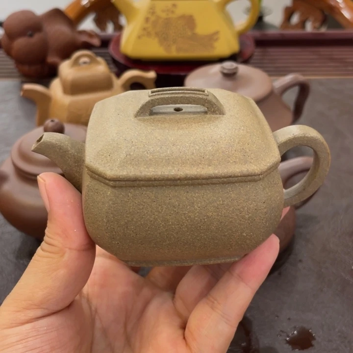 灵***光茶壶紫砂八方小汗瓦青段