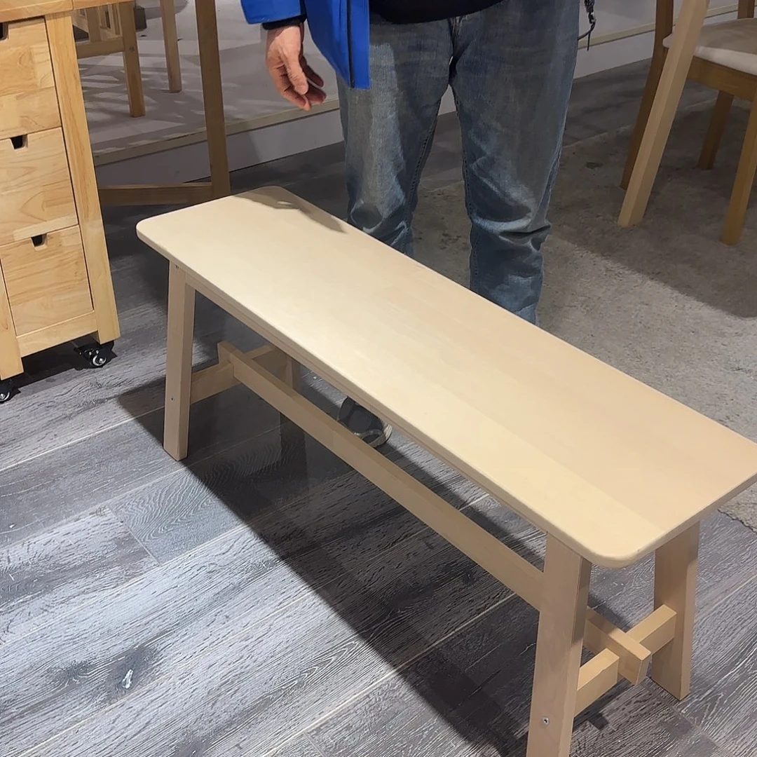 桦木诺克长凳餐凳