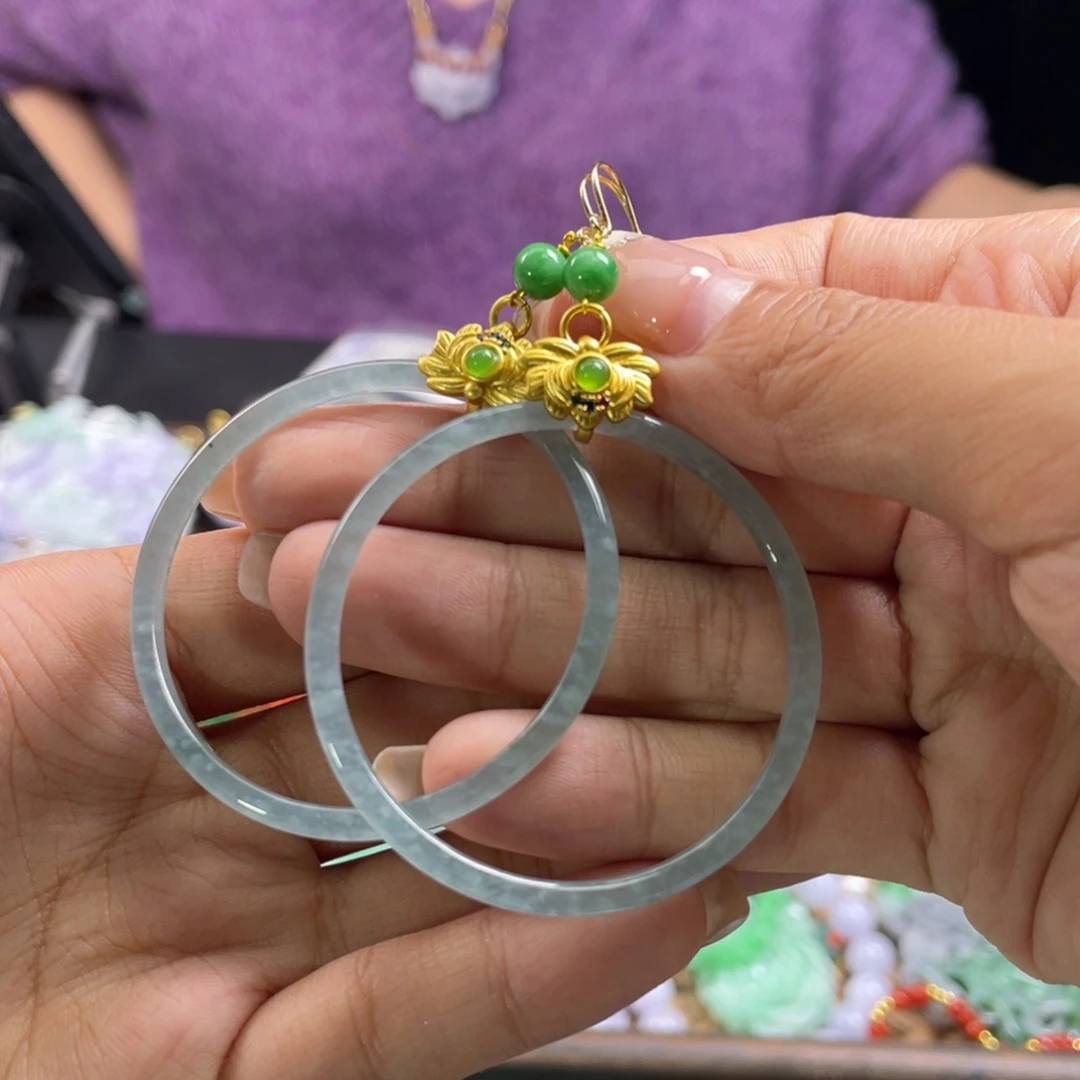 翡翠未镶嵌颈饰代编织