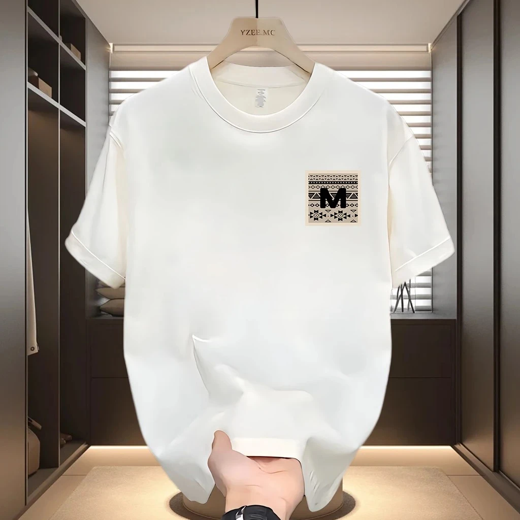 美式痞帅重磅纯棉短袖T恤青年男女款夏季ins潮牌男士圆领百搭上衣