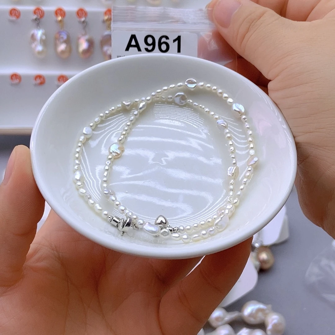 未镶嵌淡水珍珠颈饰清***伴