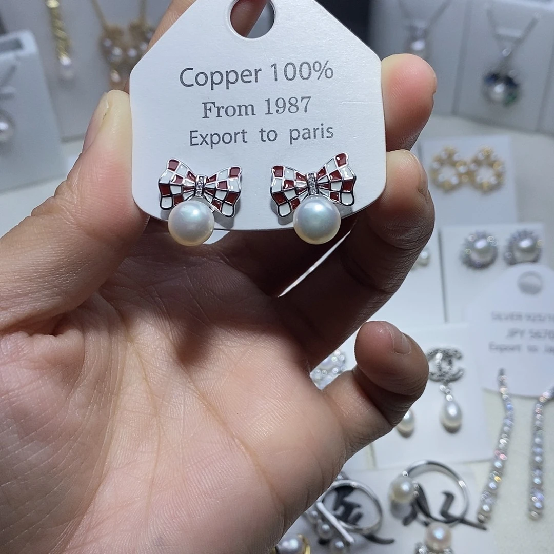 未镶嵌淡水珍珠耳饰