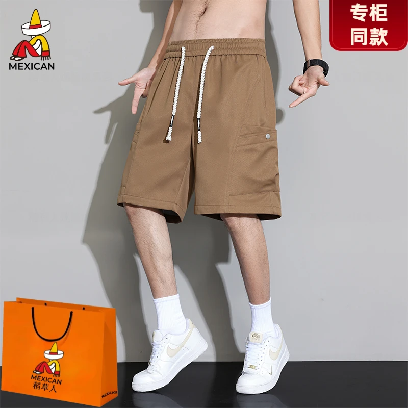 美式工装男士短裤爆款2025新款夏季男生宽松休闲中裤潮牌五分裤男