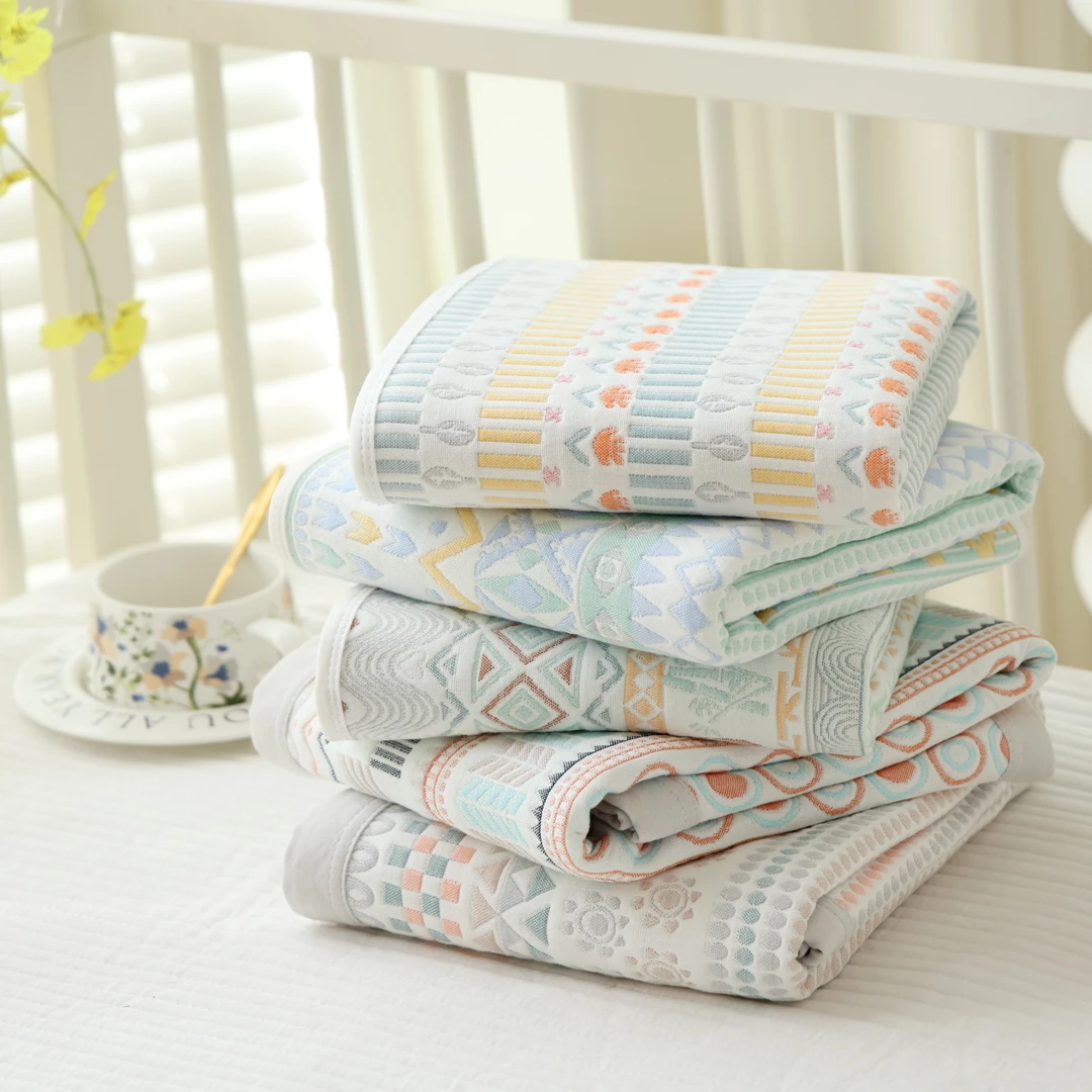 新生儿婴儿必备纯棉纱布6层凉席宝宝A类床单可机洗透气吸汗不粘身
