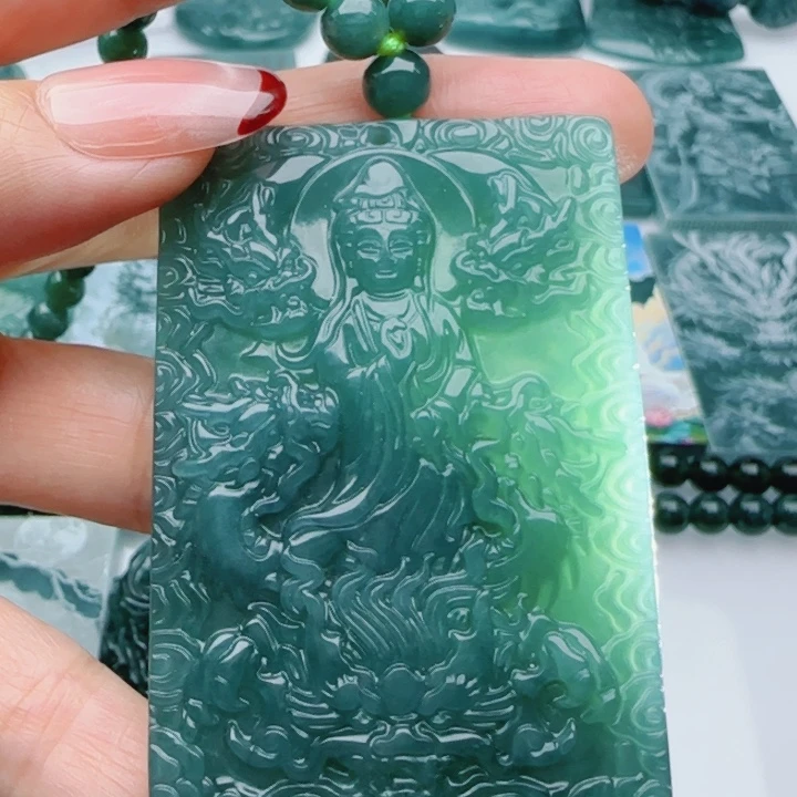 翡翠未镶嵌颈饰多样性发货天然A货翡翠