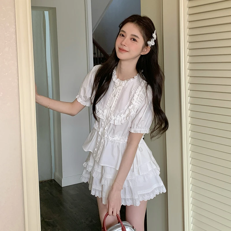 东京岁时记jk衬衫女上衣小个子甜美可爱甜茶曼波制服减龄穿搭套装