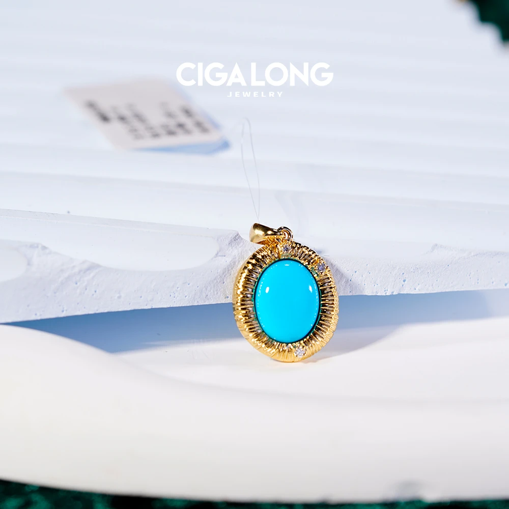 CIGALONG绿松⽯吊坠  1904