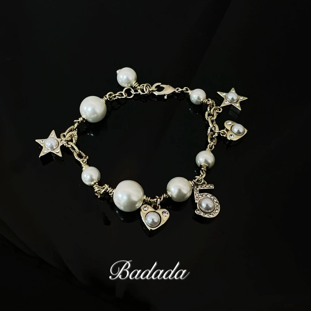 铜合金仿珍珠手链 【C5001】轻奢女士气质精致高定手链头头0121