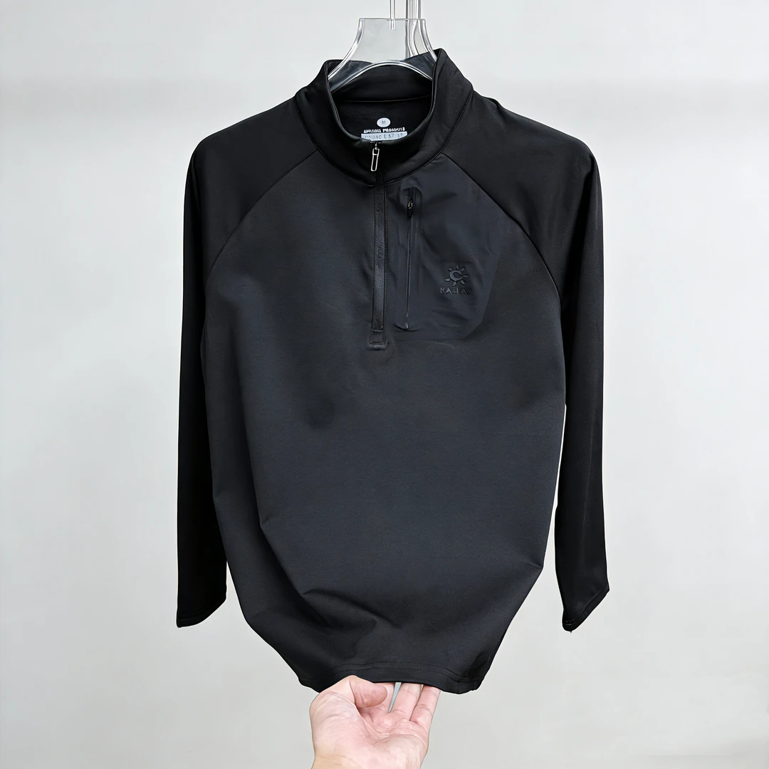 冬季新款超柔保暖抓绒透气男士户外拉链上衣百搭款