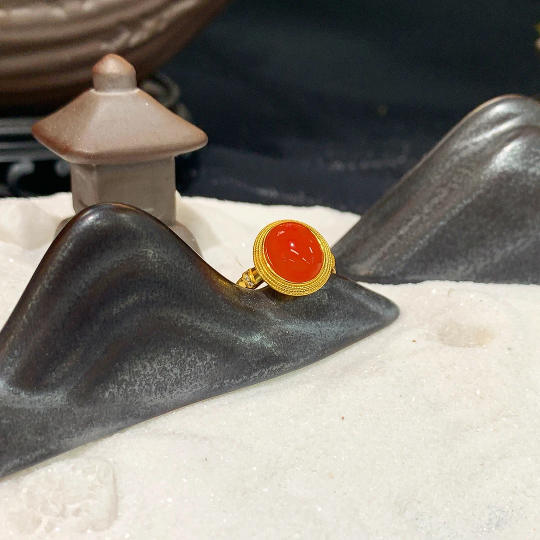 【珠宝一姐】s925樱桃红戒指 2501010042（一件/多样性发货）