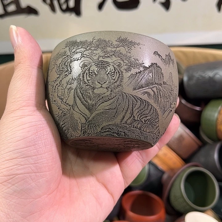 茶杯紫砂全手工紫砂主人杯