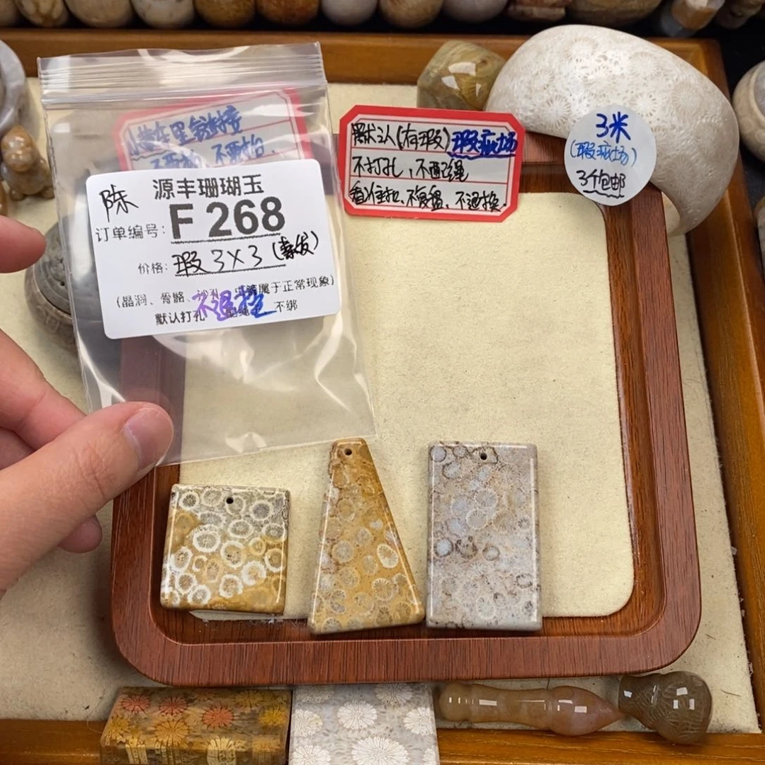 硅化玉颈饰未镶嵌陈****～