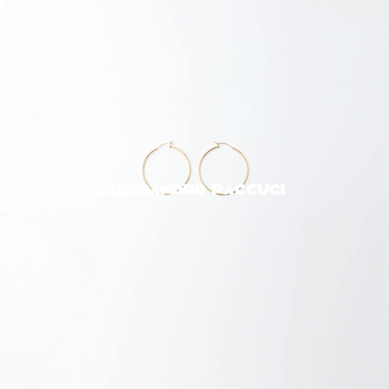 黄铜耳饰 AP洛哥52070EE金色经典款极简时尚百搭大圈耳环